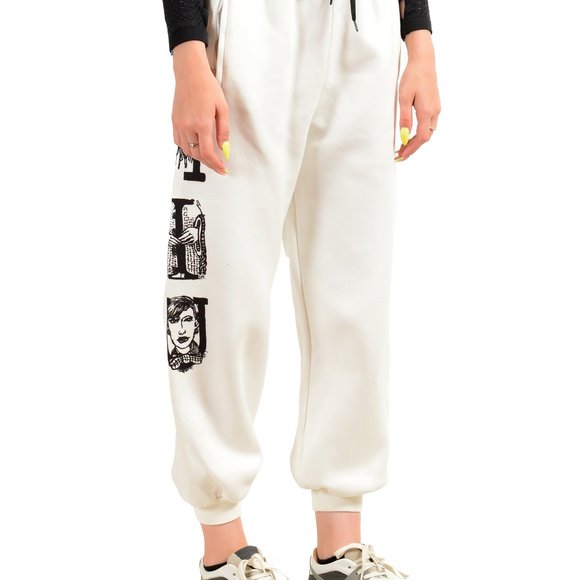 Miu Miu Women's White Sweat Pants US S IT 40 - Picture 2 of 4